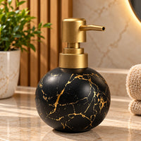 Ceramic Gold Marble Soap Dispenser - 250ml