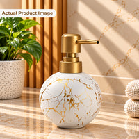 Ceramic Gold Marble Soap Dispenser - 250ml