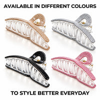 Anti-slip PS & Acrylic Hair Claw Clutcher for Women (Pack of 1)