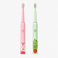 Rechargeable Kids Toothbrush with Sonic Cleaning & 4 Heads
