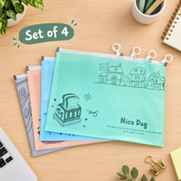 Zip Lock Waterproof Document Folder Pouch for Files & Papers