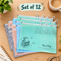 Zip Lock Waterproof Document Folder Pouch for Files & Papers