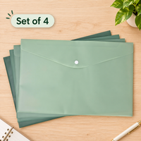 A5 Snap Button File Folder – Waterproof Document Organizer