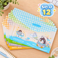 Water-Resistant Snap Button Document File Folder