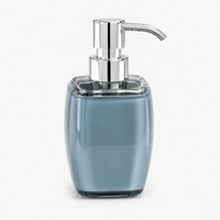 Unbreakable Acrylic Grey Liquid Soap Dispenser Bottle 380ml