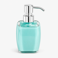 Unbreakable Acrylic Grey Liquid Soap Dispenser Bottle 380ml