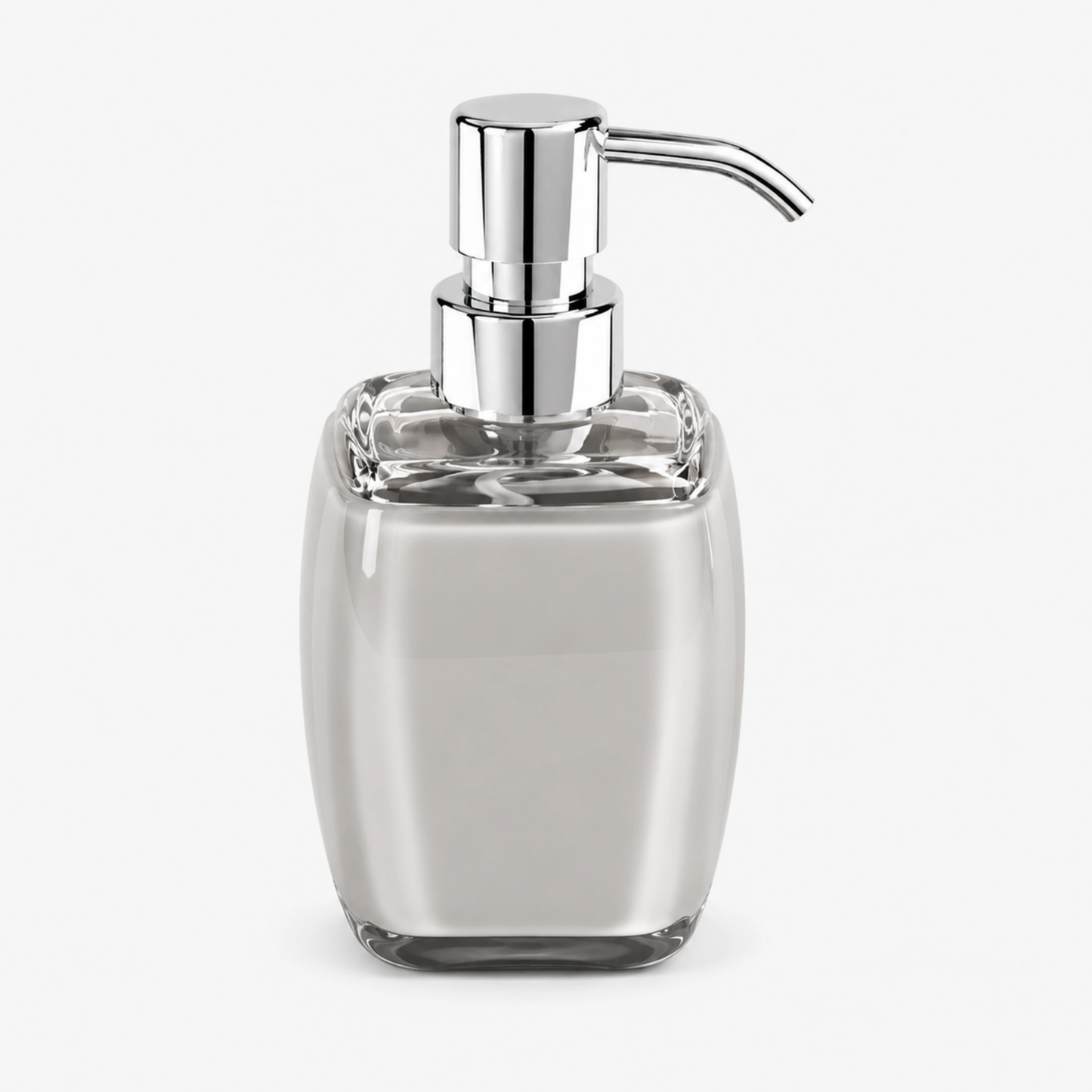 Unbreakable Acrylic Grey Liquid Soap Dispenser Bottle 380ml