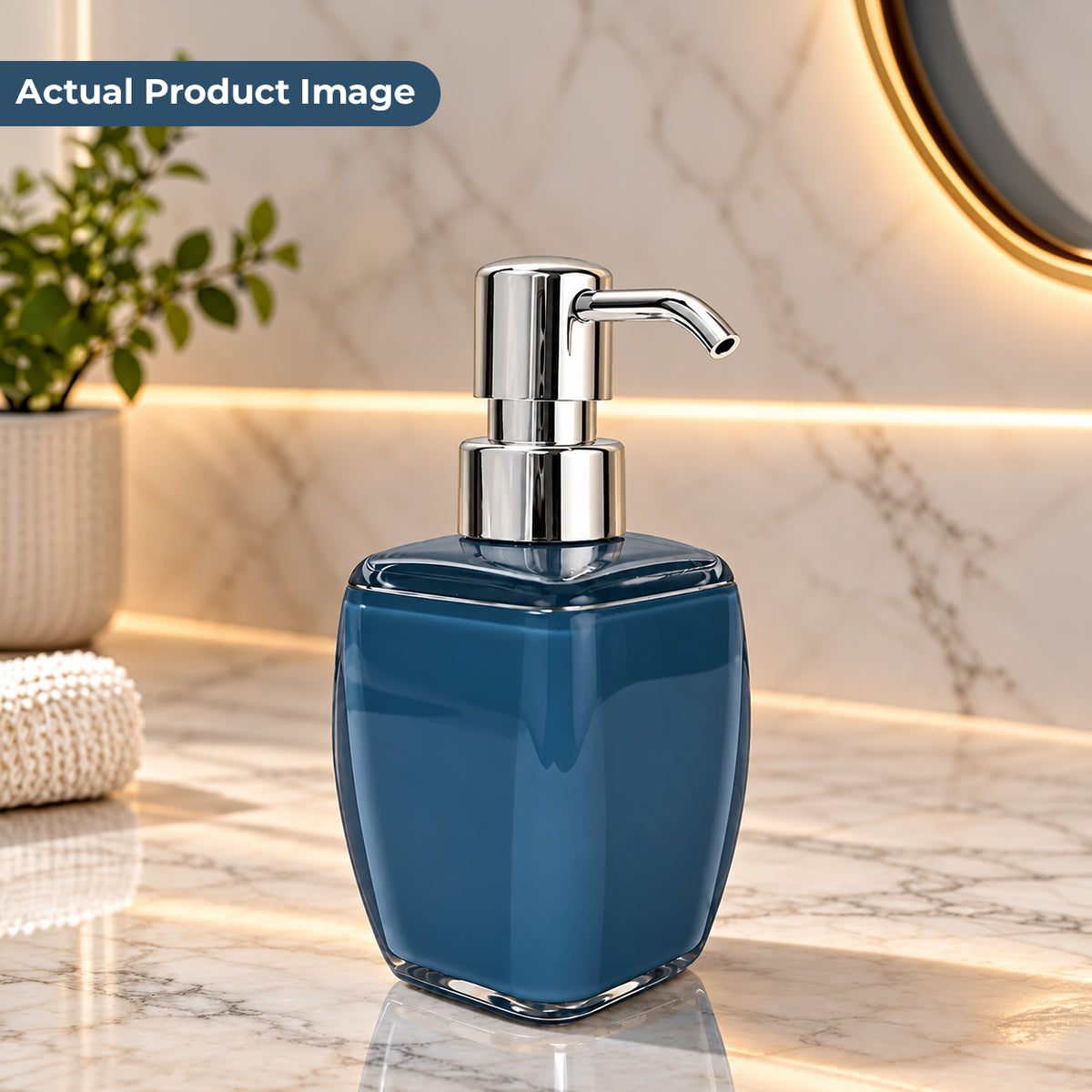 Unbreakable Acrylic Liquid Soap Dispenser Bottle 380ml