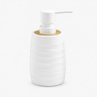 Unbreakable ABS Grey Liquid Soap Dispenser Bottle 380ml