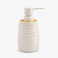 Unbreakable ABS Grey Liquid Soap Dispenser Bottle 380ml