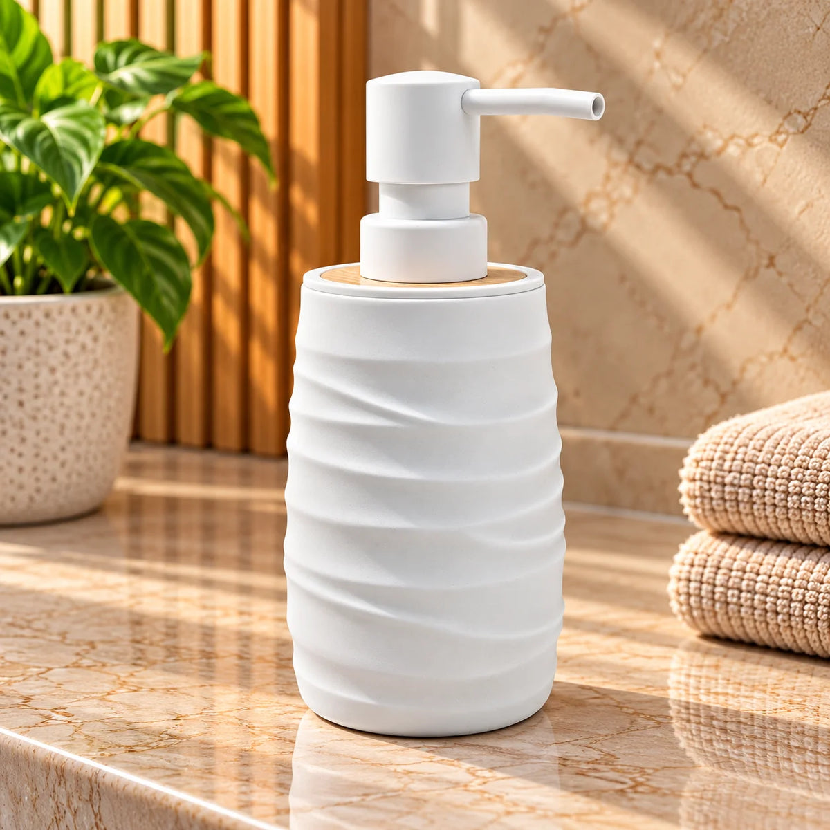 Unbreakable ABS Liquid Soap Dispenser Bottle 380ml
