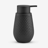 Unbreakable Acrylic Matte Textured Soap Dispenser for Bathroom 380ml