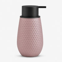 Unbreakable Acrylic Matte Textured Soap Dispenser for Bathroom 380ml