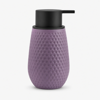 Unbreakable Acrylic Matte Textured Soap Dispenser for Bathroom 380ml