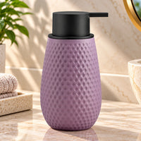 Unbreakable Acrylic Matte Textured Soap Dispenser for Bathroom 380ml