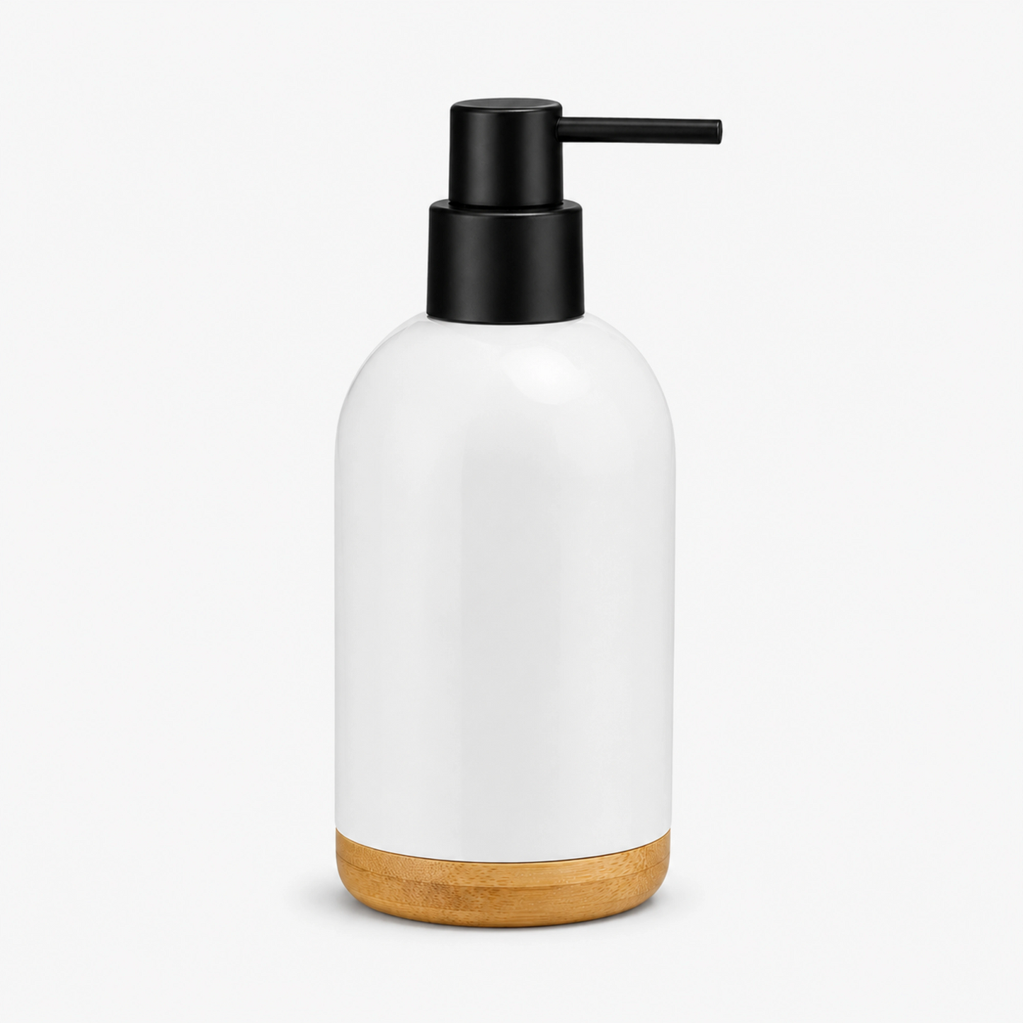 Unbreakable ABS Soap Dispenser with Wooden Base 480ml