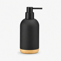Unbreakable ABS Soap Dispenser with Wooden Base 480ml