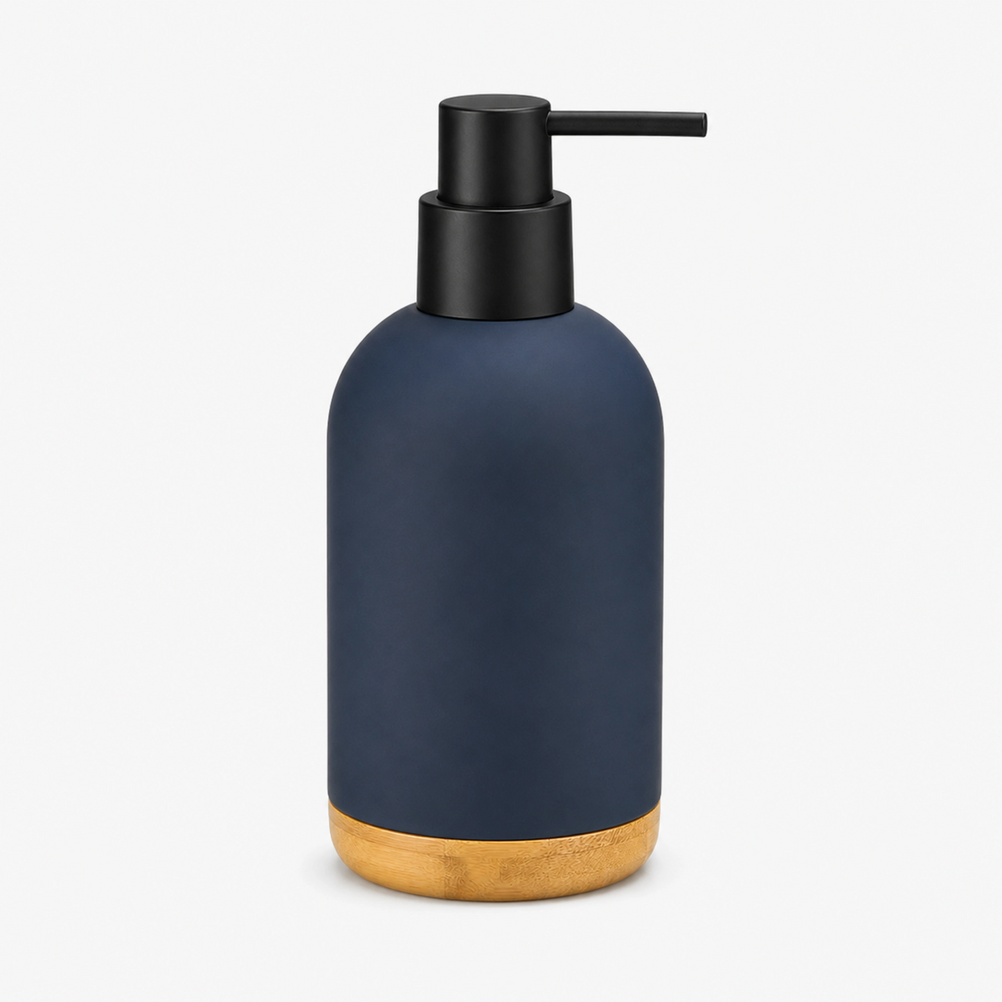 Unbreakable ABS Soap Dispenser with Wooden Base 480ml
