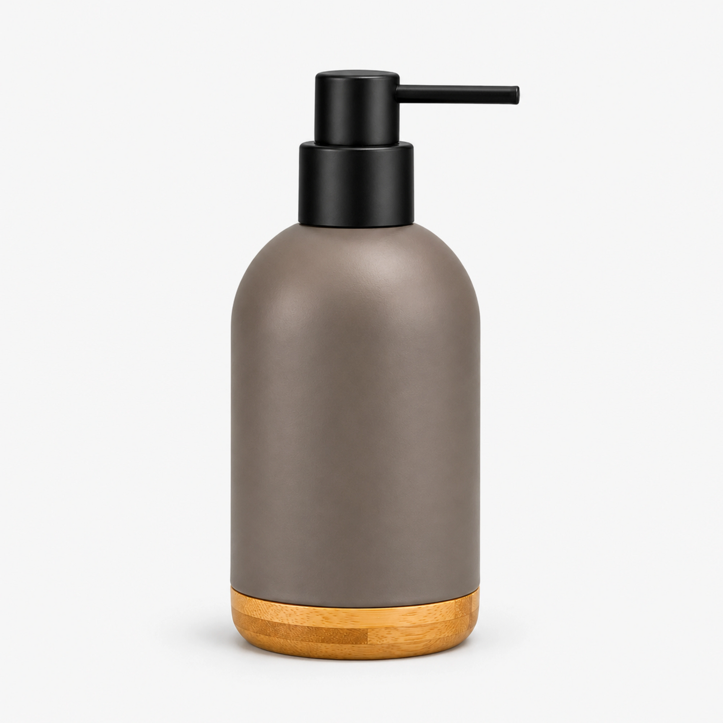 Unbreakable ABS Soap Dispenser with Wooden Base 480ml