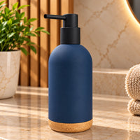 Unbreakable ABS Soap Dispenser with Wooden Base 480ml