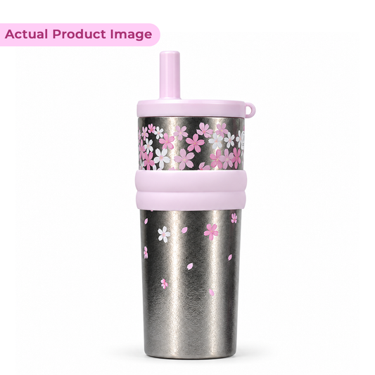 Pure Titanium Vacuum Tumbler/Water bottle/Sipper with Straw – 550ml