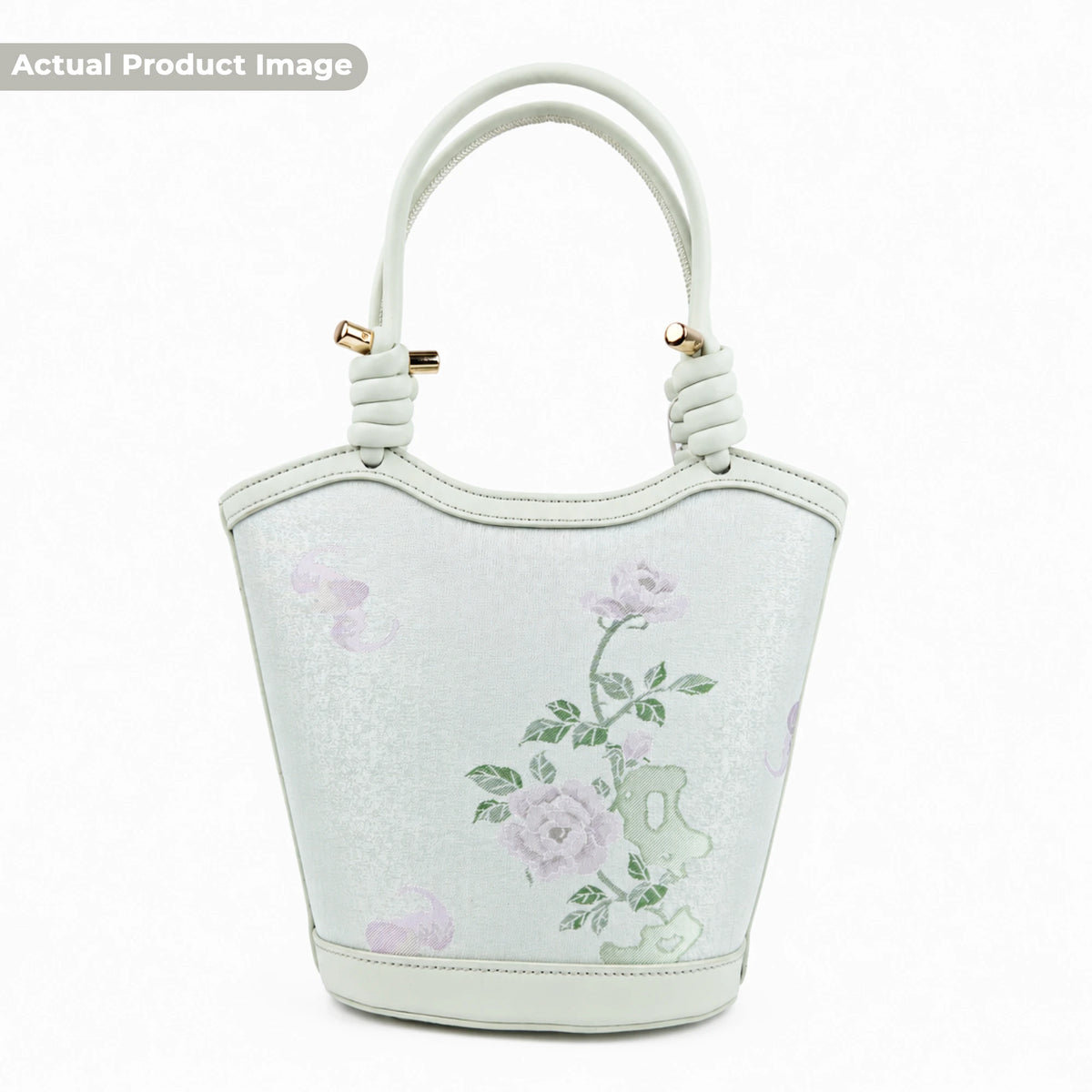 Premium Hangzhou Silk & Leather Tote bag for Women