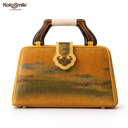 Luxury Hangzhou Silk Leather Handbag for Women
