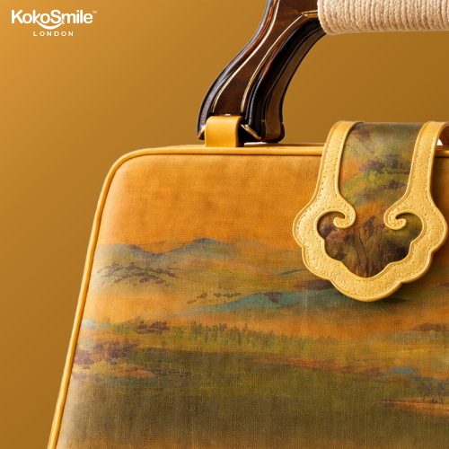 Luxury Hangzhou Silk Leather Handbag for Women