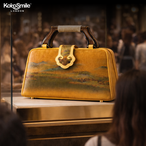 Luxury Hangzhou Silk Leather Handbag for Women