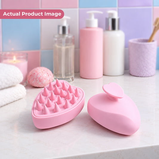 Silicone Scalp Massager Brush | Shampoo & Hair Care Tool