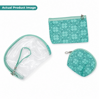 KokoSmile Waterproof Clear Travel Pouches – Cosmetic Bags Set of 3