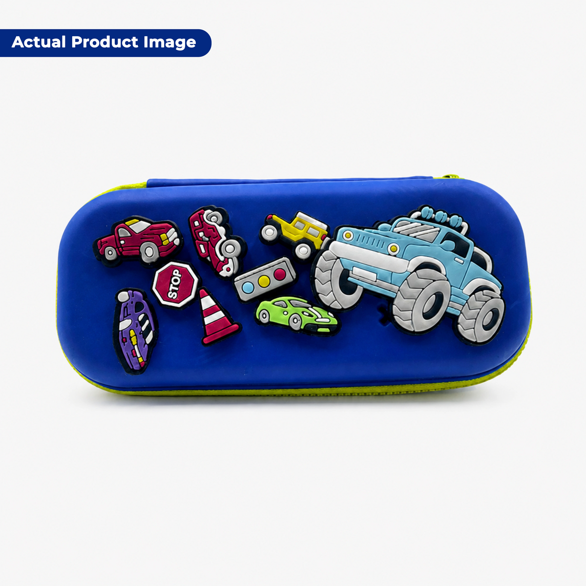 Premium DIY Racing Car Pencil Box with Removable Toy Accessories