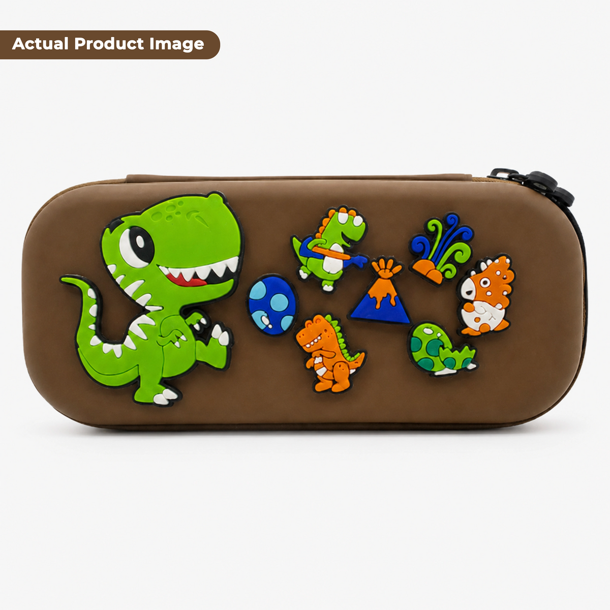 Premium DIY Dinosaur Pencil Box with Removable Dino Toy Accessories
