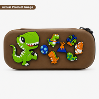 Premium DIY Dinosaur Pencil Box with Removable Dino Toy Accessories