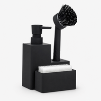 Premium PP 3-in-1 Kitchen Soap Dispenser with Brush Holder