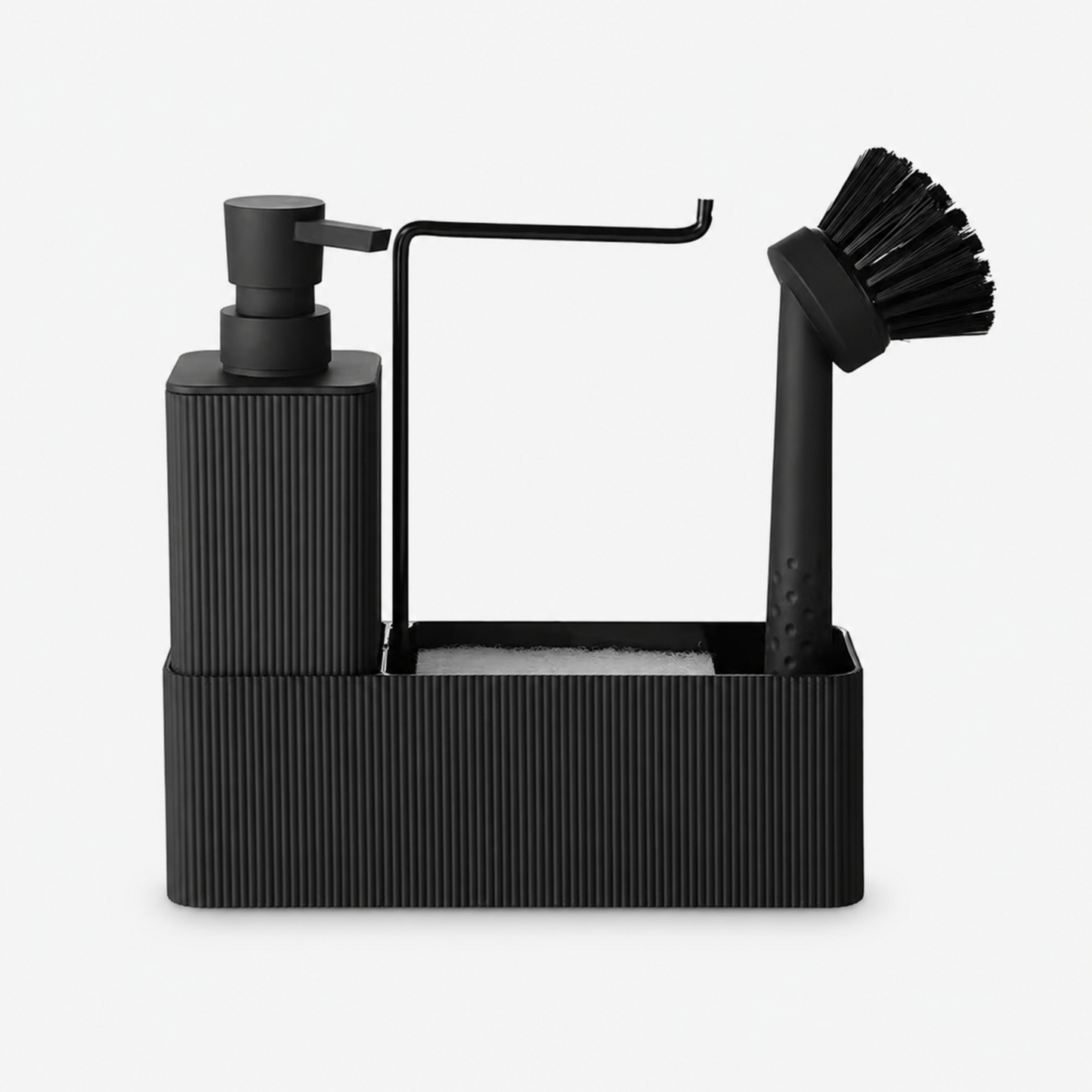 Unbreakable ABS 4-in-1 Kitchen Soap Dispenser with Sponge Holder