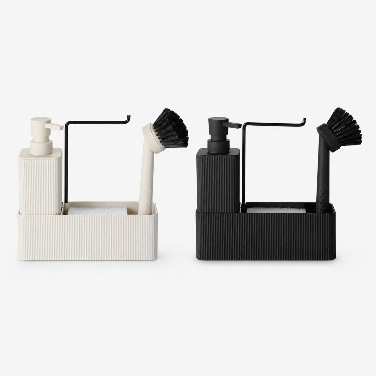 Unbreakable ABS 4-in-1 Kitchen Soap Dispenser with Sponge Holder