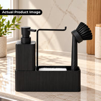 Unbreakable ABS 4-in-1 Kitchen Soap Dispenser with Sponge Holder