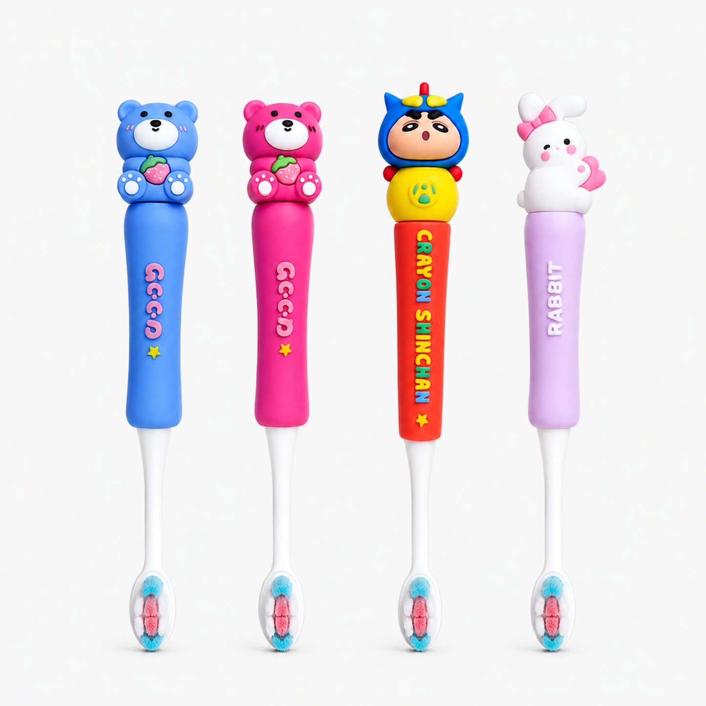 Cartoon Kids Toothbrush with Soft Bristles for Toddlers (1-7Y)