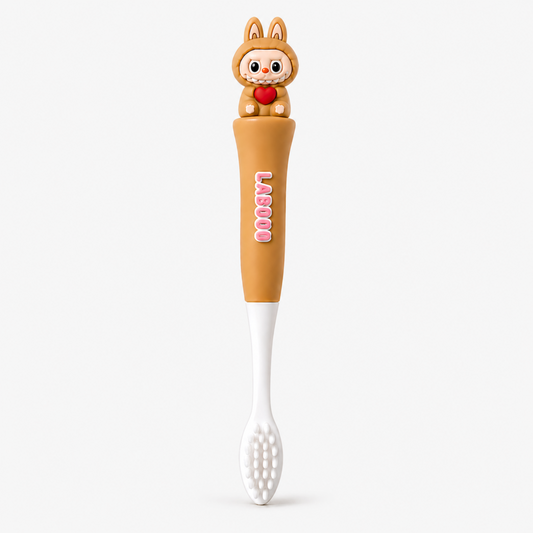 Labubu Toothbrush for Kids with Soft Microfiber Bristles (3-6Y)