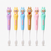 Labubu Toothbrush for Kids with Soft Microfiber Bristles (3-6Y)