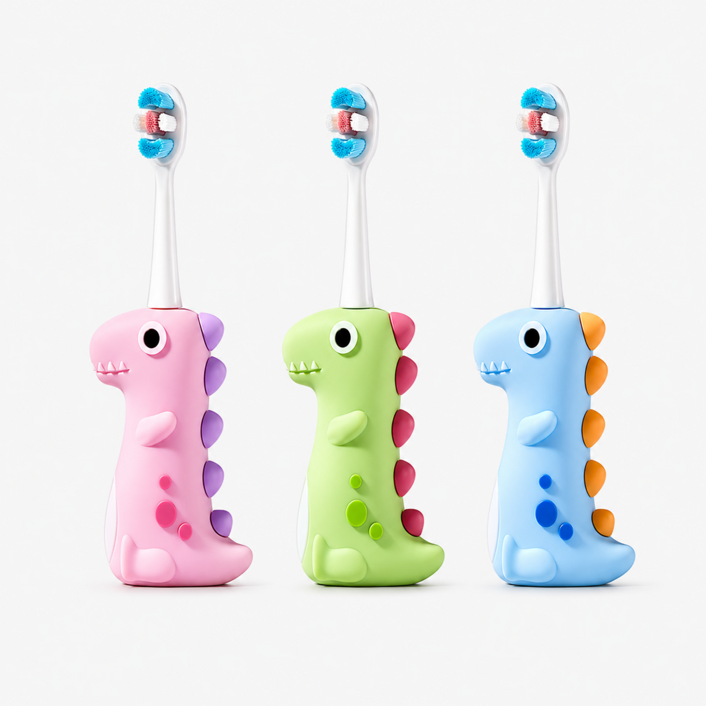 Kids Soft Bristle Dino Cartoon Toothbrush for Boys & Girls (3-6Y)