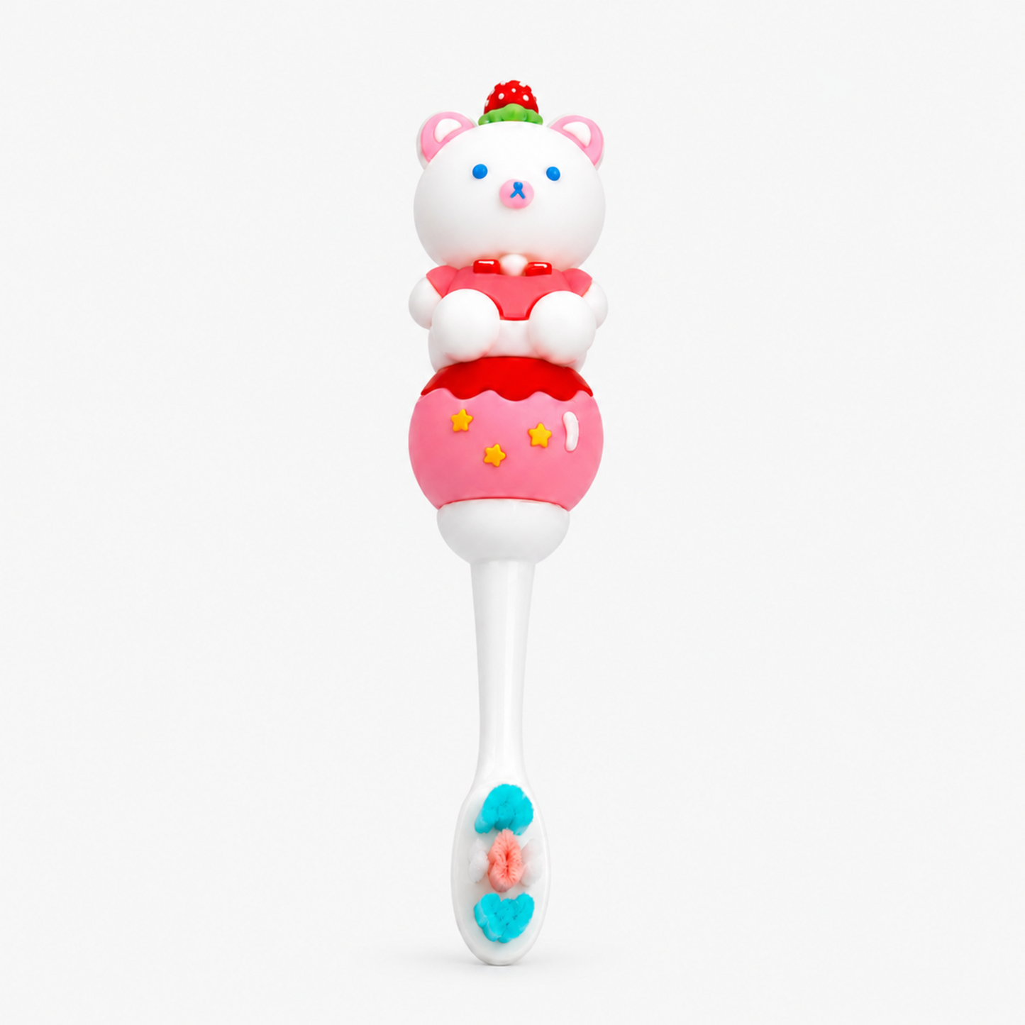 Bear Cartoon Soft Kids Toothbrush with Easy Grip Handle (1-7Y)