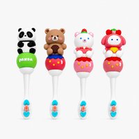 Bear Cartoon Soft Kids Toothbrush with Easy Grip Handle (1-7Y)