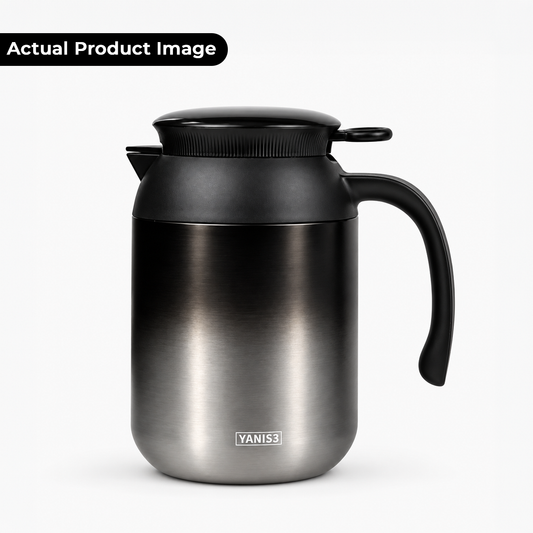 Premium Insulated Flask with Handle & Leak-proof Lid - 1200ml