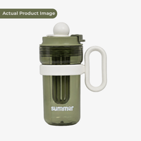 Cute Kids Ball Cup Sipper Bottle with Straw - 550ml