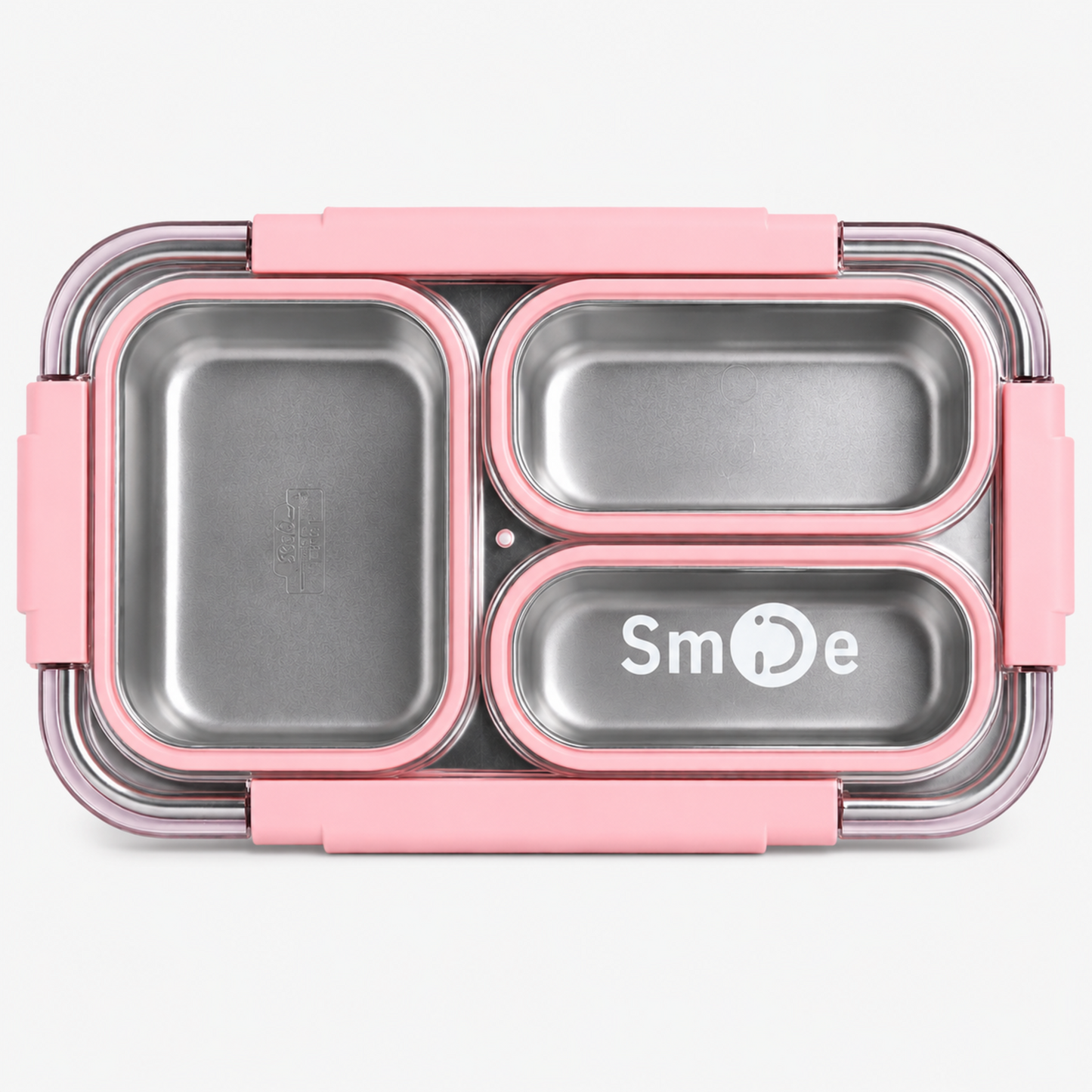 Stainless Steel Bento Lunch Box – 3 Compartment Meal Box – 710ml