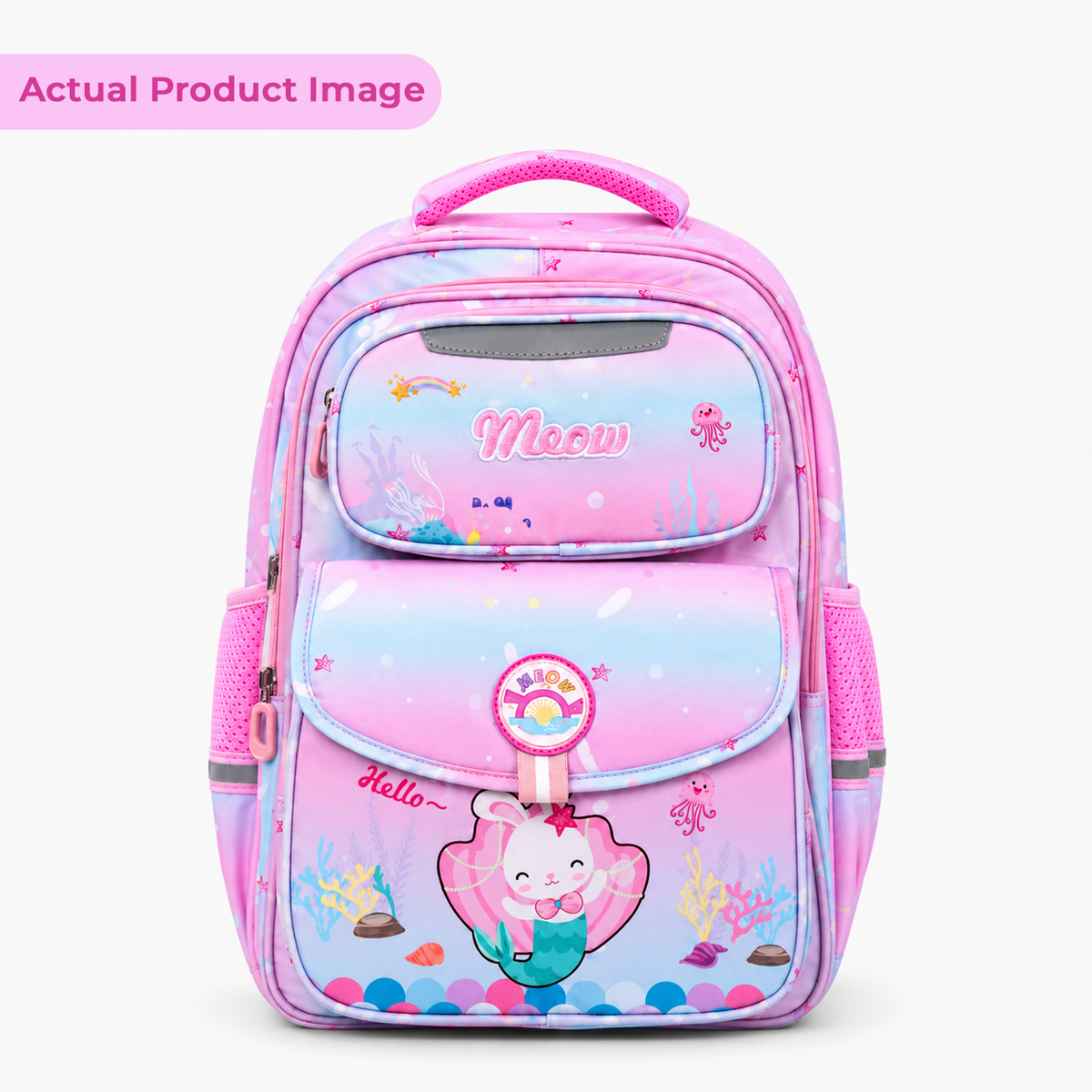 Premium Cat Theme School Backpack for Kids