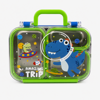 Kids Stainless Steel Bento Lunch Box with Snack Container - 650ml + 100ml