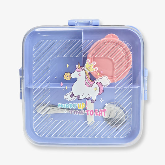 Stainless Steel Lunch Box with 3 compartments for Kids – 1190ml